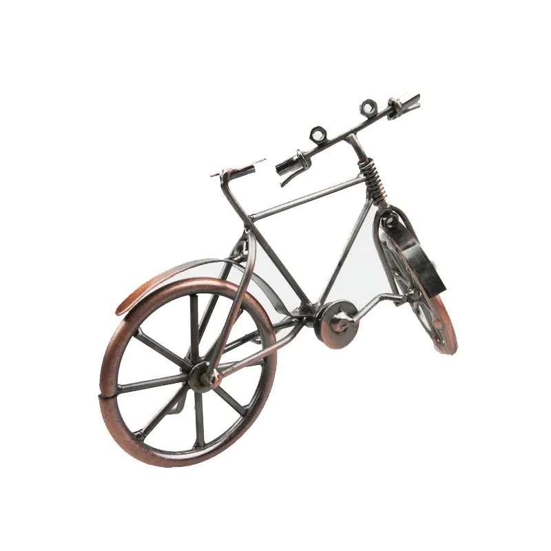 Винтажная мини модель велосипеда металлическая художественная игрушка для