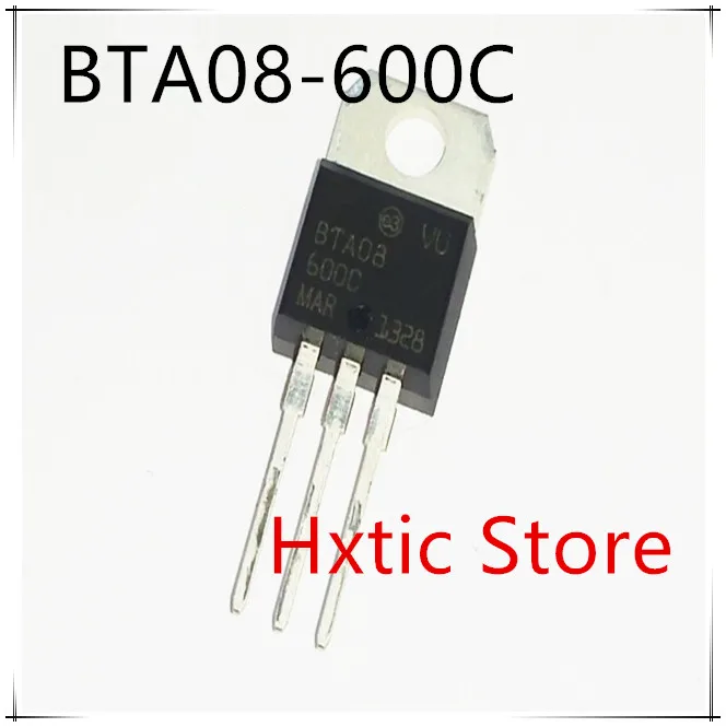 

10pcs/lot BTA08-600C TO-220 8A 600V BTA08-600 TRIACS