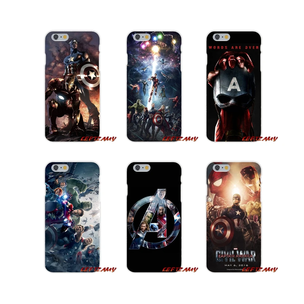 Силиконовый чехол с милой кожей Marve Marvel's Мстители для Samsung Galaxy S3 S4 S5 MINI S6 S7 edge S8 S9