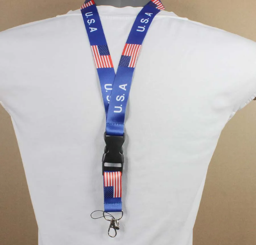 10 шт. новый дизайн узоры на британских и американских флажках ремешок брелок для