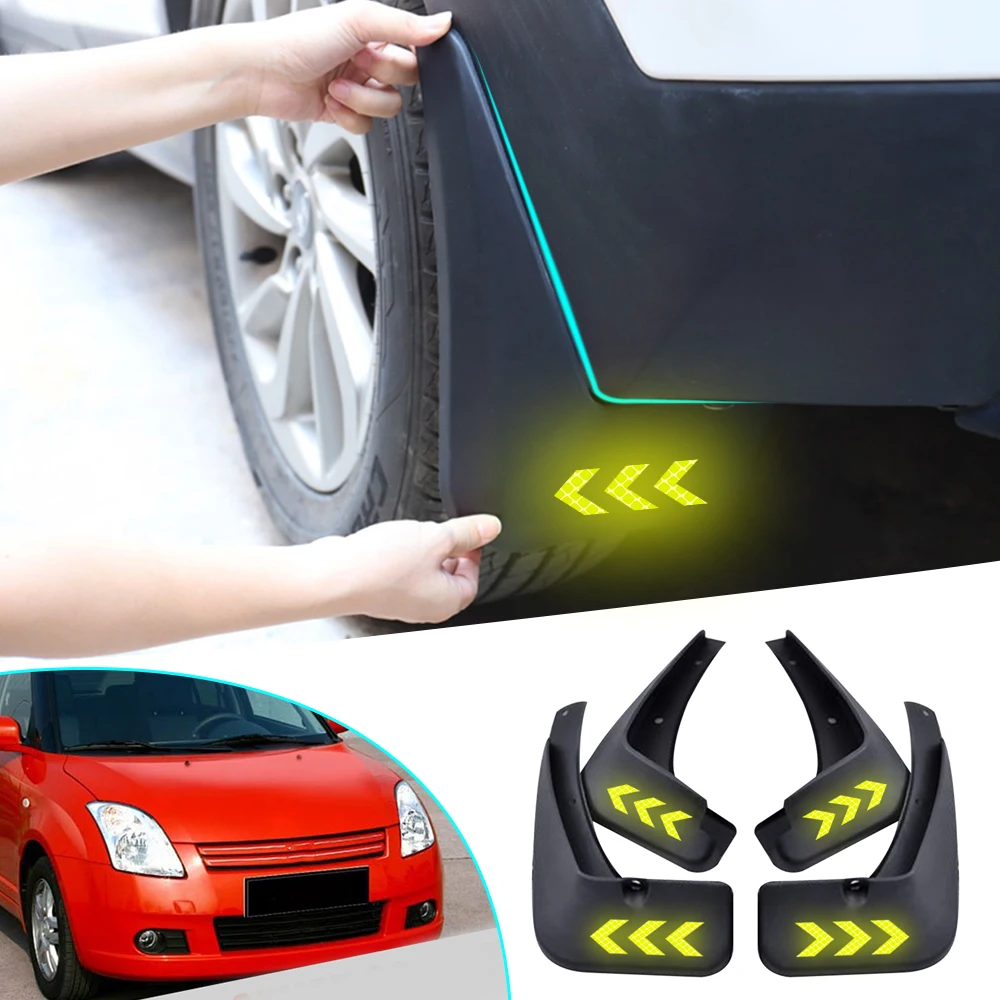

Car Mud Flap For Suzuki SX4 2007-2013 Hatchback Crossover Mudguard Splash Guards For Fender Safety Reflective Warning Mudflaps