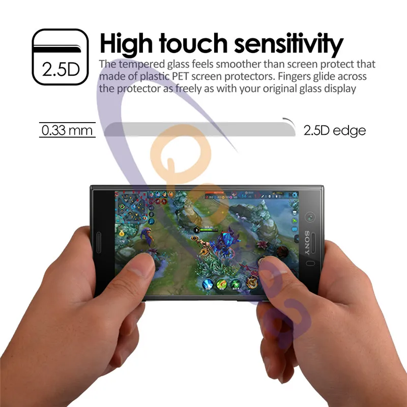 Для sony Xperia XZ1 компактный закаленное стекло 9h премиумная защитная пленка