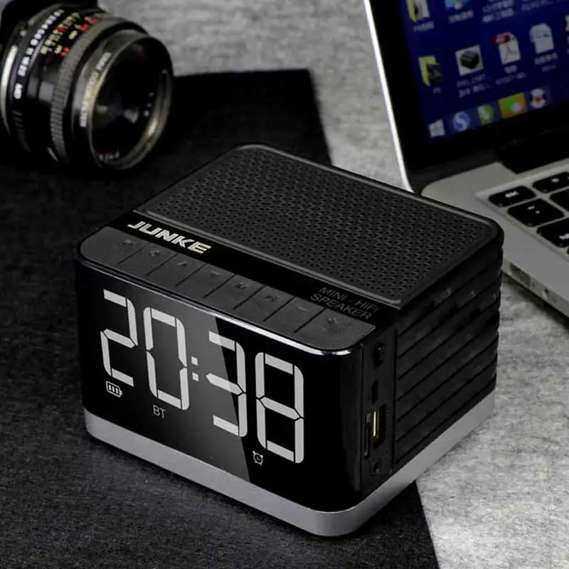 Bluetooth Колонка JUNKE с FM радио и светодиодсветильник кой 5 Вт|Портативные колонки| |