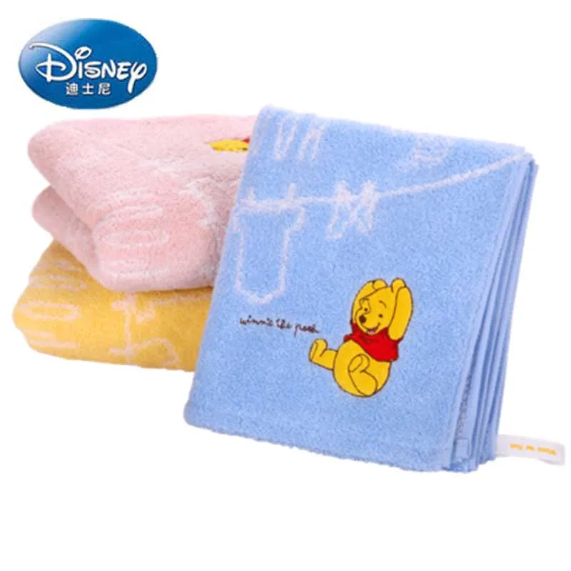 Полотенце для лица Disney Winnie the Pooh большой размер 34x75 см 100% хлопок Абсорбирующая