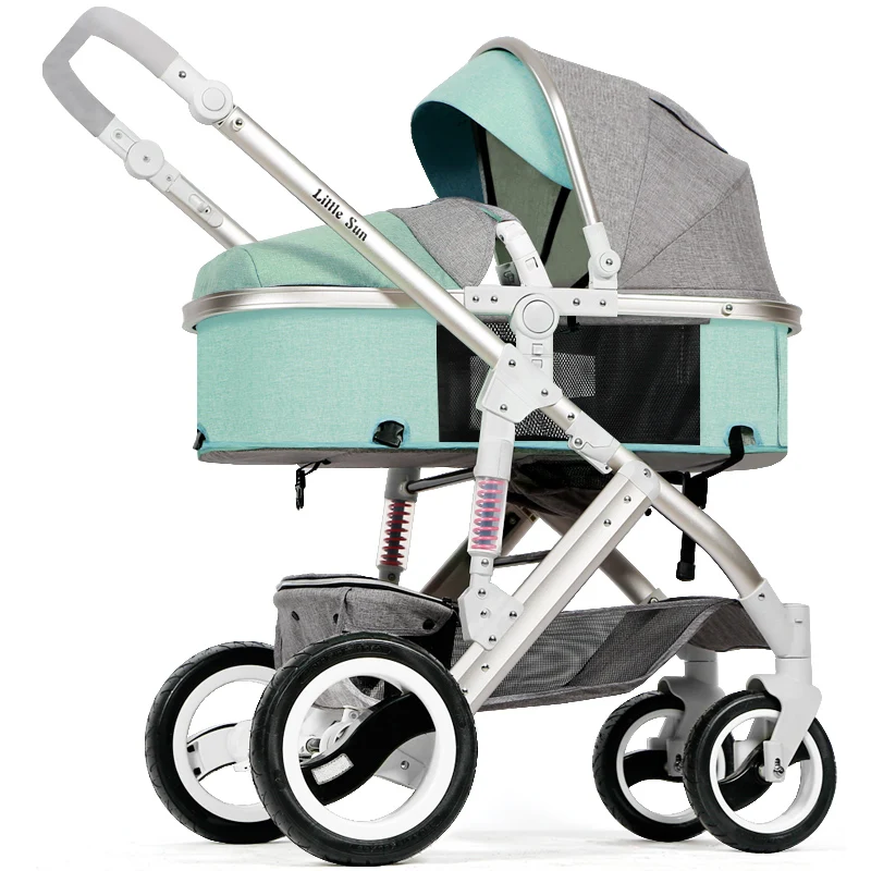 Детская кожаная коляска babyfond 2 в 1 детская летний светильник складная коляска|folding