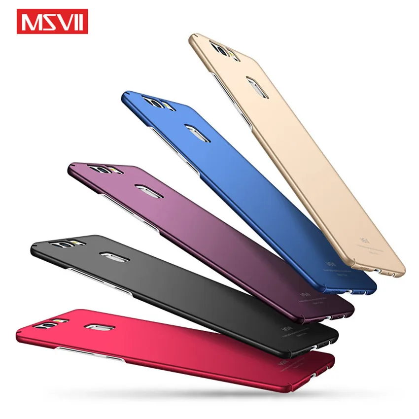 Huawei P9 Lite Case Cover Luxury Silm Hard PC Msvii Brand Back For Pro P9Lite Cases Full Protector Phone Coque |