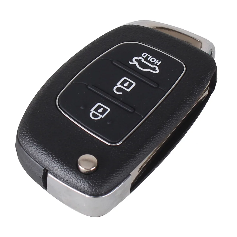 KEYYOU 3 кнопки для Hyundai IX35 IX25 IX45 Elantra Santa Fe 433 МГц ID46 чип складной пульт дистанционного