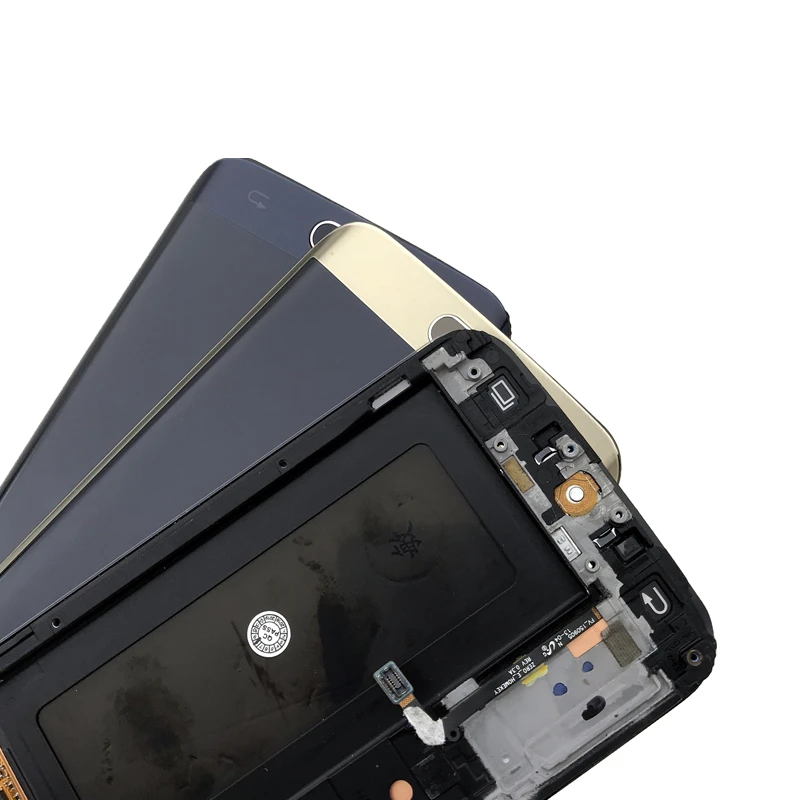 G925 LCD с рамкой для SAMSUNG Galaxy S6 edge G925I G925F SUPER AMOLED дисплей кодирующий преобразователь