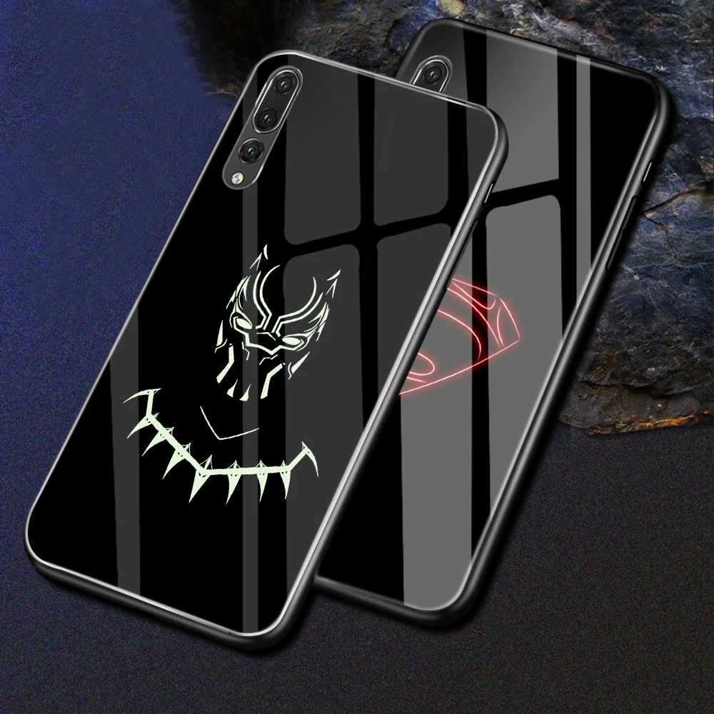 ciciber Cover For Huawei P30 P20 Mate 20 Pro Lite Phone Cases Honor 10 Tempered Glass Case Marvel Venom iron Man Thanos |