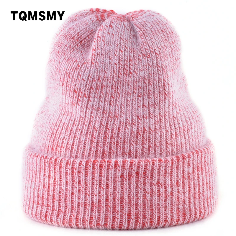 Зимние женские вязаные шапки TQMSMY из кроличьего меха теплые мужские TMC81 |