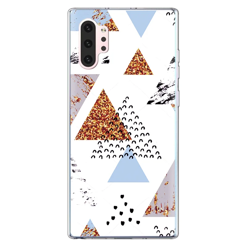 sjduon Чехол с мраморными цветами для samsung Galaxy Note 10 Pro, чехол для samsung Galaxy A50 A70 A20e A30 A40, прозрачный чехол с геометрическим рисунком ананаса - Цвет: sjduon