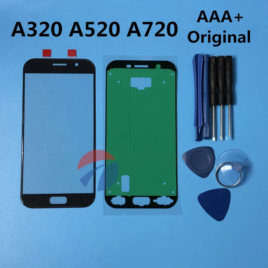 Оригинальное Переднее стекло для экрана A3 A5 A7 Samsung Galaxy 2017 A520F A320F A720F сенсорная
