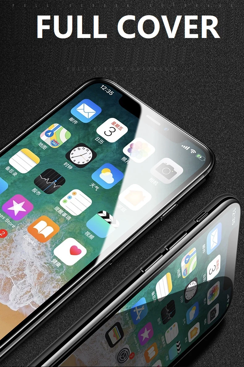 Полный защитный чехол для телефона iPhone 8 7 Plus 6 6s на весь экран XR Xs Max X чехлы со