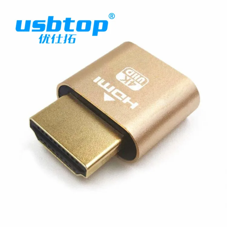 Vga адаптер для виртуального дисплея HDMI DDC EDID пустышка штепсельная вилка