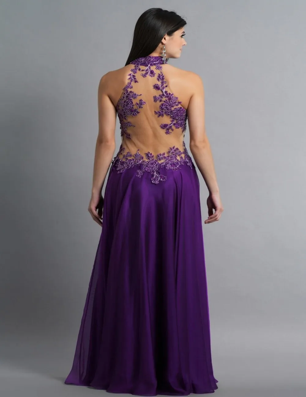 Свадебные платья Феста 2016 линии Высокого Образным Вырезом Без Рукавов Backless
