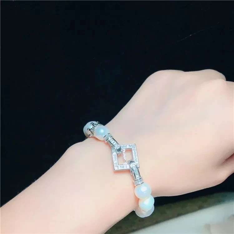 Diy жемчужные украшения аксессуары 925 Серебряный пирсинг ожерелье браслет с