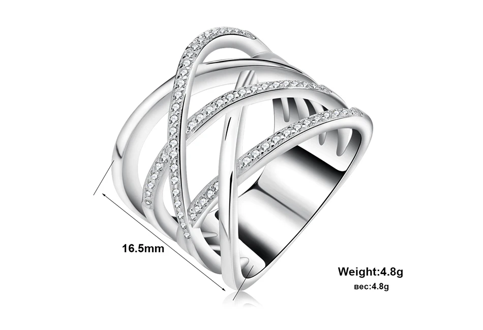 ORSA JEWELS Кольцо большого размера, серебряное кольцо с микро камнями, ААА CZ высоко полированный свинец и никель, кольца для женщин партии OR85, бесплатно