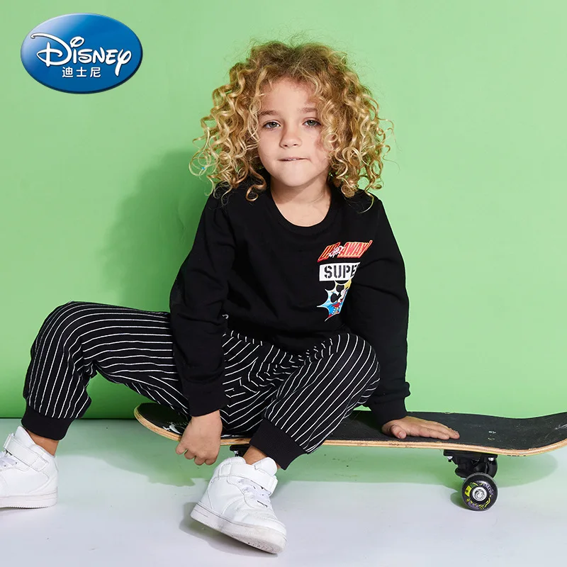 Новинка 2021 оригинальные костюмы для маленьких мальчиков Disney Толстовка с длинным
