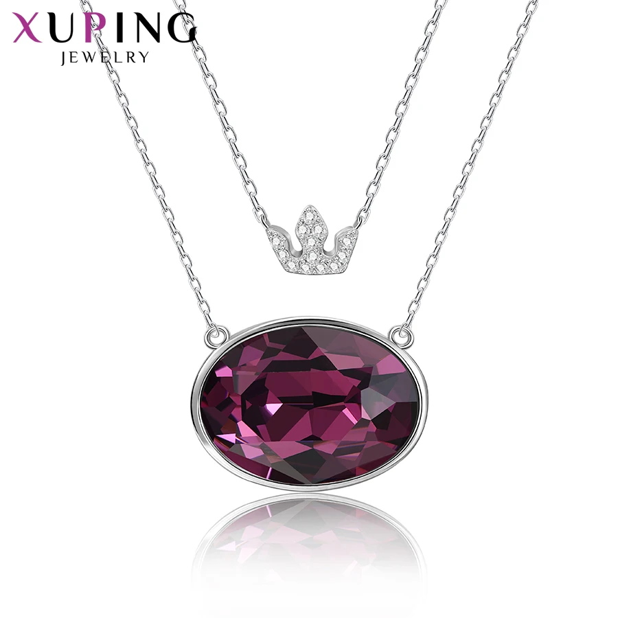 Xuping Винтаж популярный дизайн ожерелье кристаллы от Swarovski Ювелирные изделия Европейский Стиль Свадебные подарки для женщин девочек S151-40208