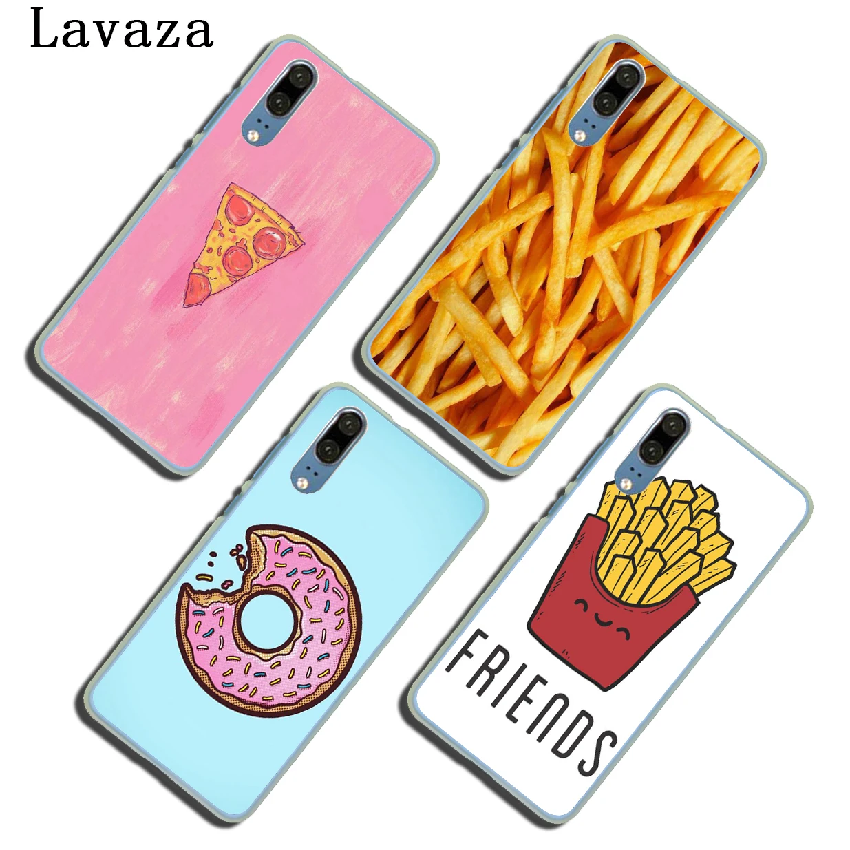 Lavaza пицца картофель фри пончик пищевой чехол для Huawei P30 P20 P9 P10 Plus P8 Mate 20 Pro Lite Mini 2016
