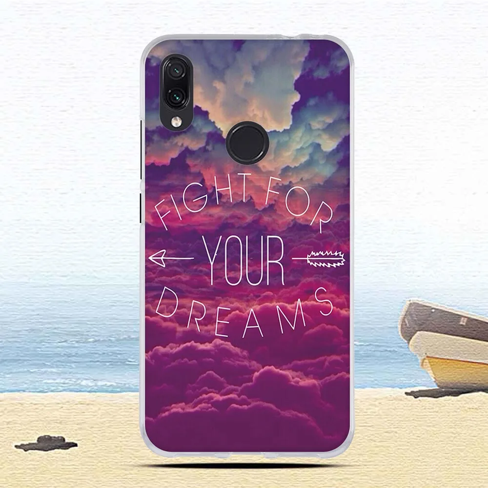 Силиконовый чехол для Xiaomi Redmi Note 7, чехол 6," с милым цветочным принтом, чехол для телефона s для Xiomi Redmi note 7 pro, fundas Coque - Цвет: 20
