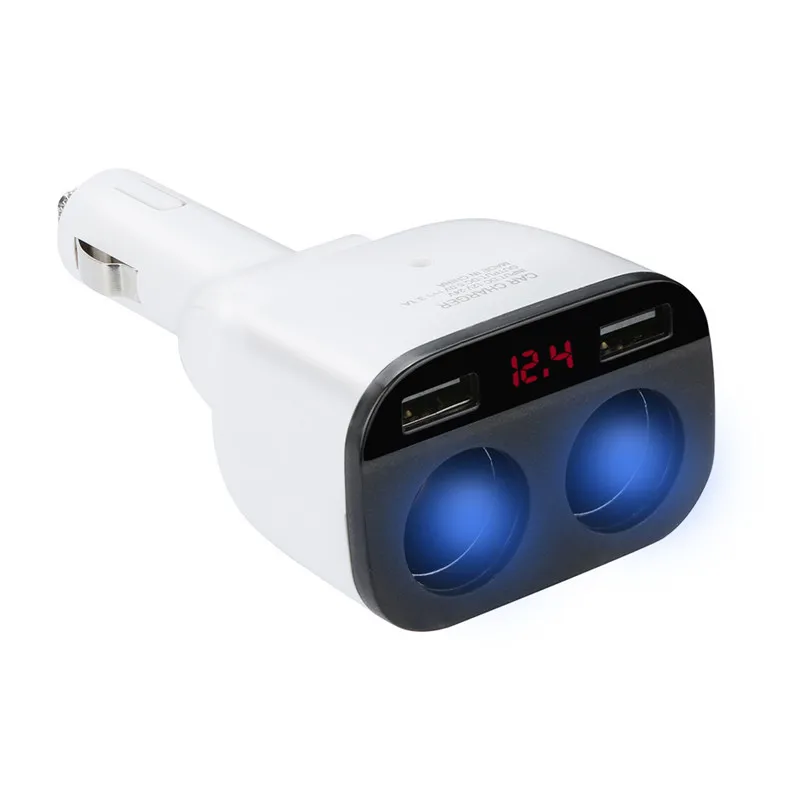 5V 3.4A USB Автомобильное зарядное устройство двойной 120W адаптер питания гнездо