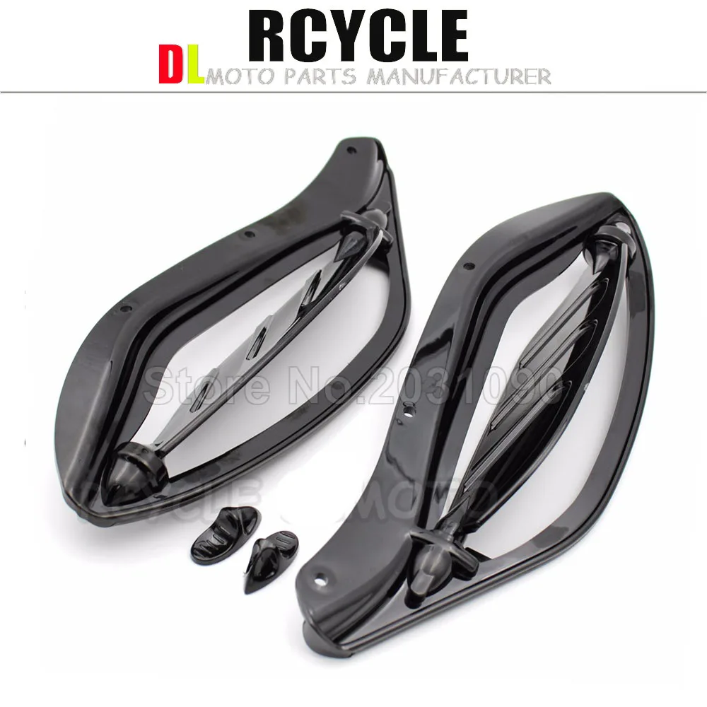 Прозрачные Боковые крылья ветровое стекло дефлекторы воздуха чехол для Touring FLHR