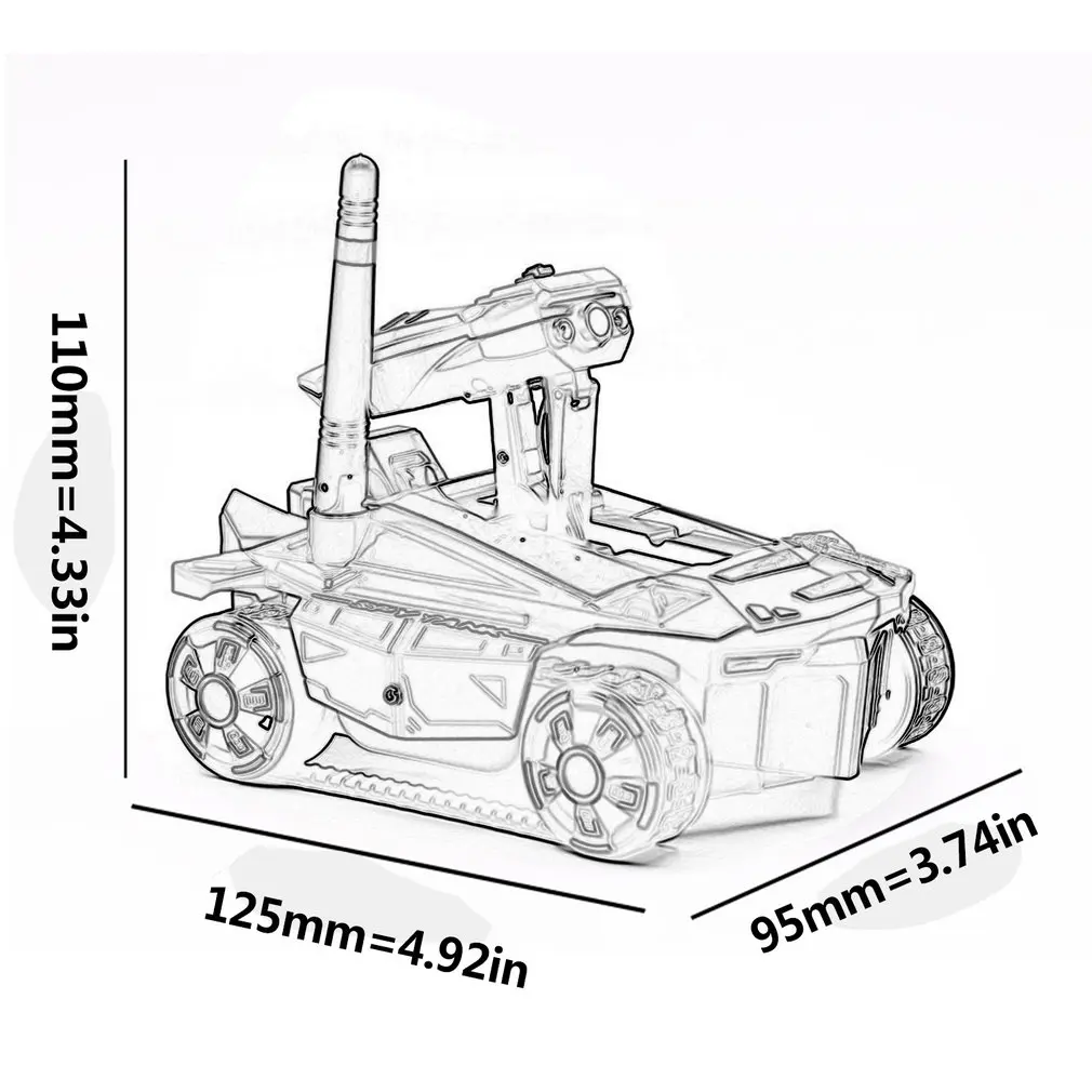 Rc Танк с HD камерой ATTOP YD 211 Wifi FPV 0.3MP камера приложение пульт дистанционного