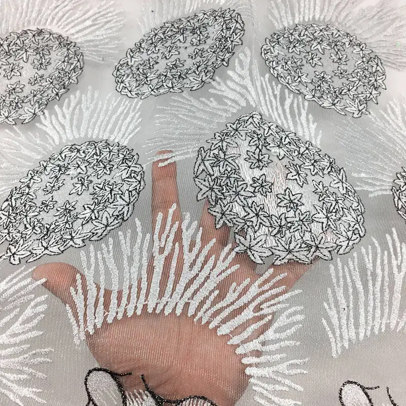 Высокое качество Африканский тюль Кружево чистая гипюр 049 Бесплатная доставка 5