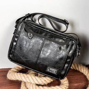 Кожаная сумка-мессенджер через плечо для мужчин, маленькие мужские сумки через плечо, модная Водонепроницаемая мужская сумка