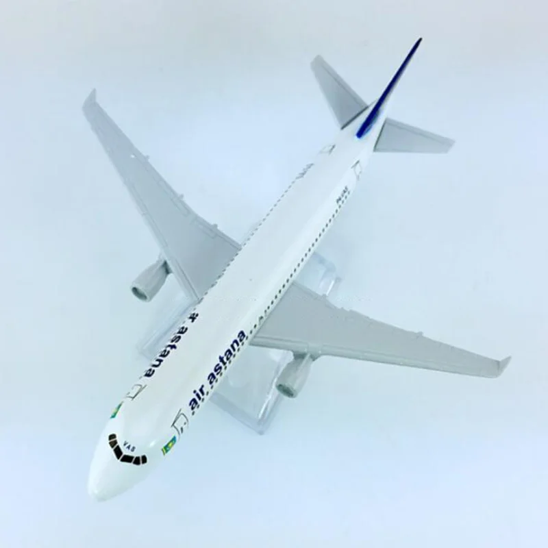 Модель Airbus A320 200 Air Astana airways airlines 16 см 1: 400 с корпусом из сплава|Вертолеты самолеты