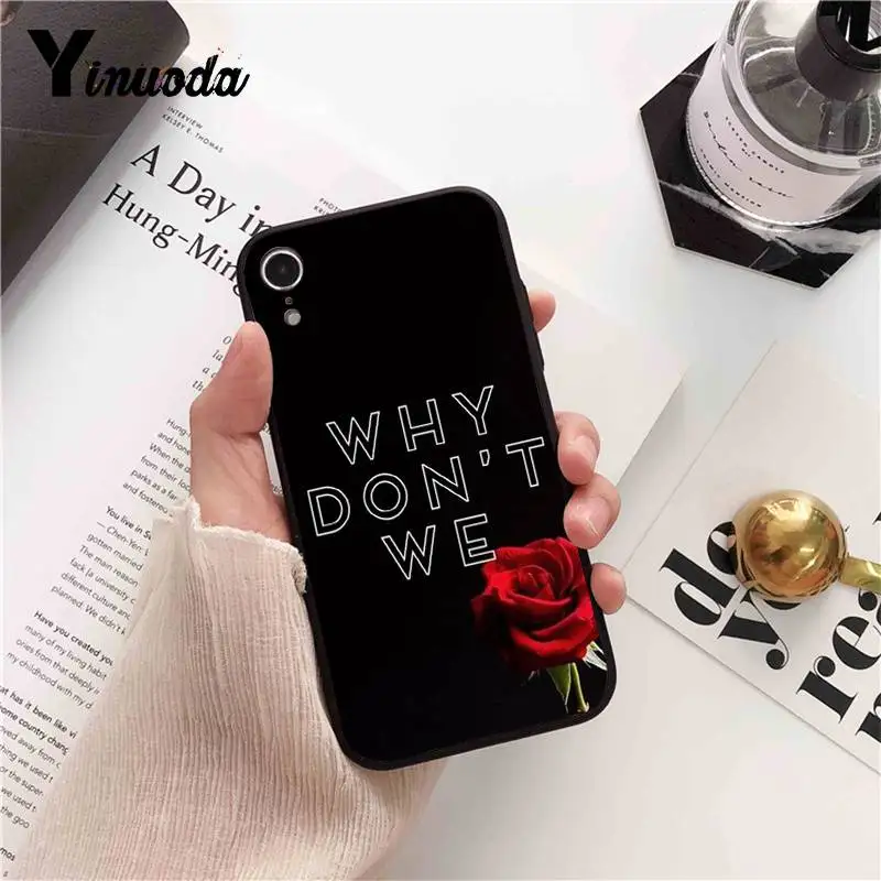 Yinuoda почему не мы жесткий мягкий черный чехол для iPhone X XS MAX 6 6S 7 7plus 8 8Plus 5 5S XR |