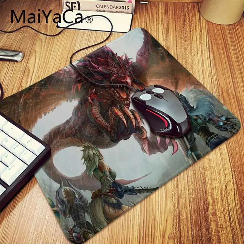 Игровой коврик для мыши MaiYaCa игровой с изображением дракона монстра охотника