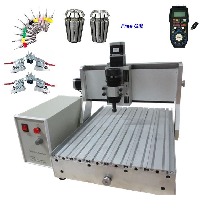 500 Вт 3 оси 4 USB CNC машина 3040 концевой выключатель резки с беспроводным контроллером