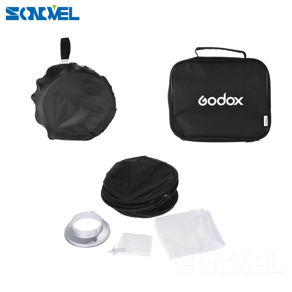 Складной софтбокс Godox 80x80 см 31 5 &quotx 5&quot диффузор Bowens для AD600BM 80*80 см|flash softbox diffuser|godox