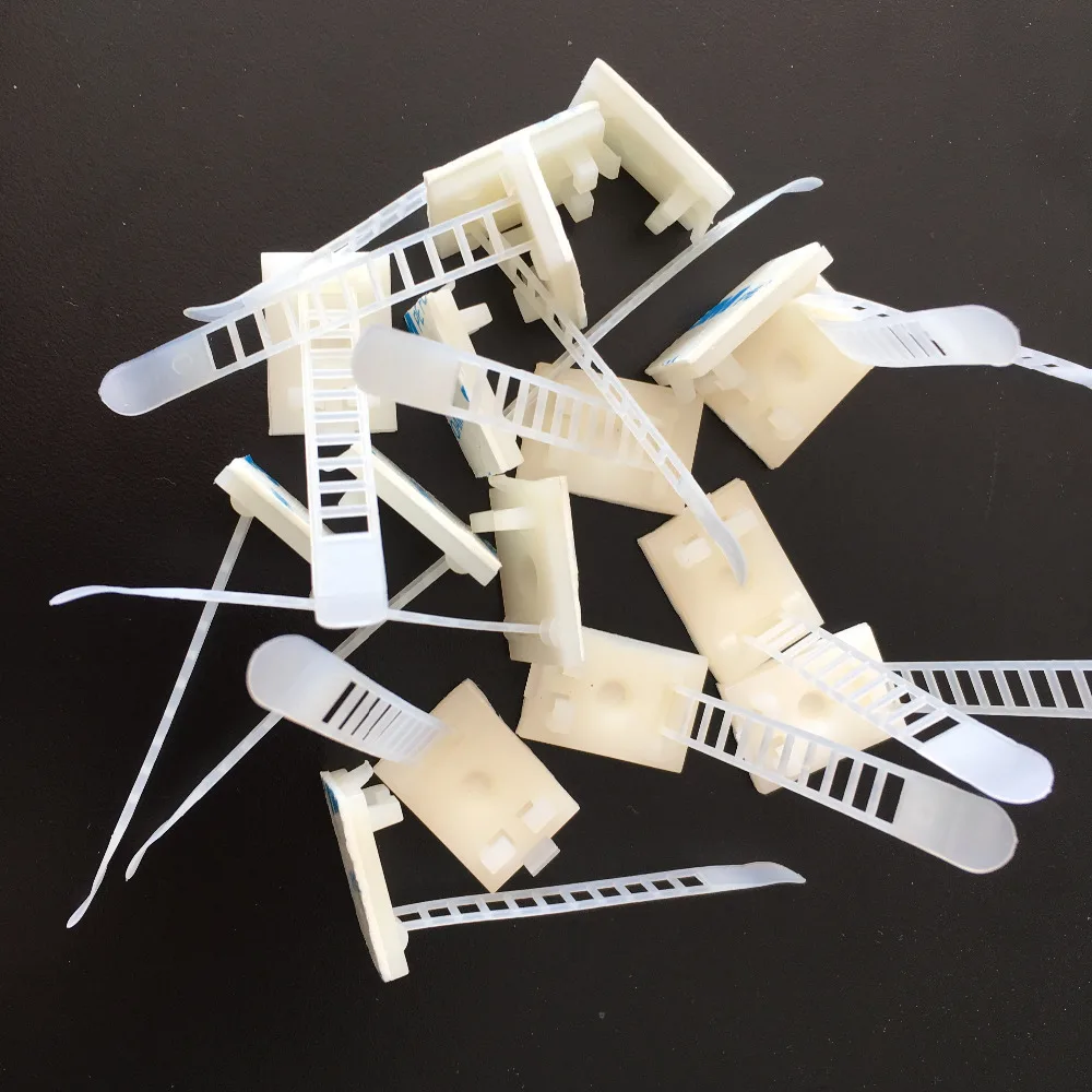

50pcs/lot YT441X CL-1 Stick Type Fixed Seat Wiring Block Wire and Cable Tie The Fixed Seat Adjustable Size Free Shipping Russia