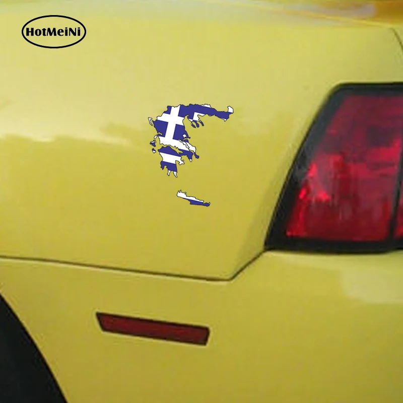 HotMeiNi автомобильный Стайлинг греческий силуэт флаг бампер наклейка карта JDM для