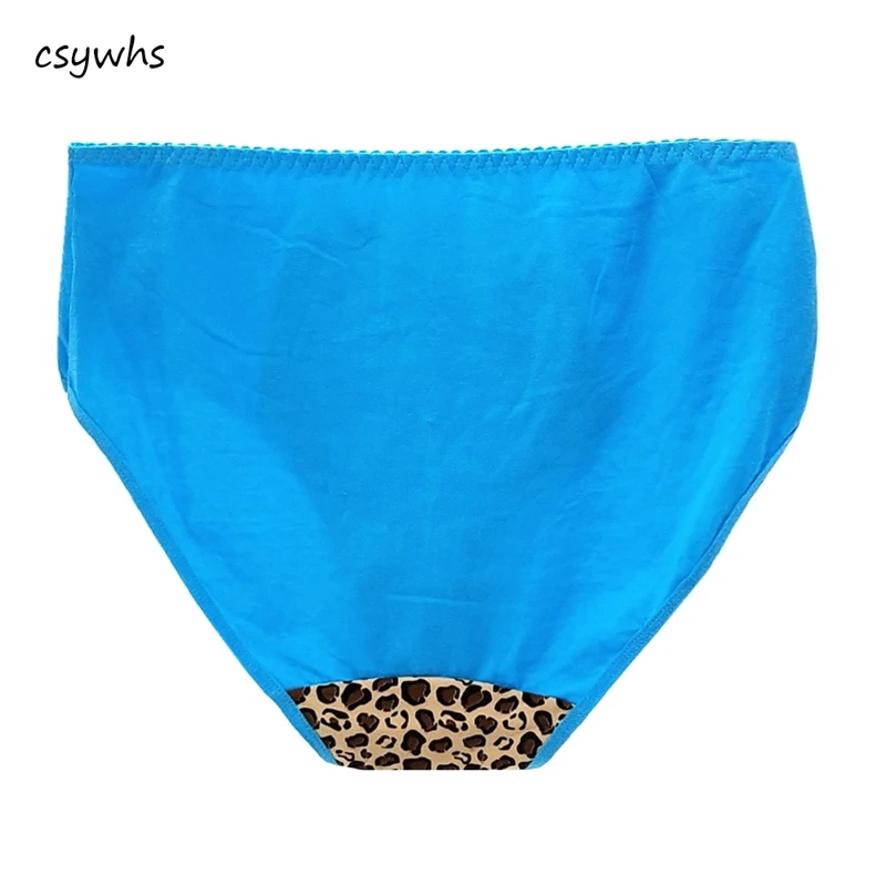 CSYWHS хлопковые трусы Для женщин Высокая талия плюс Размеры нижнее белье пикантные