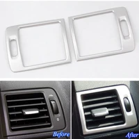 2pcs stainless steel car front side air conditioning vent ac outlet cover trims frame fit for volvo c30 s40 v50 c70 car styling