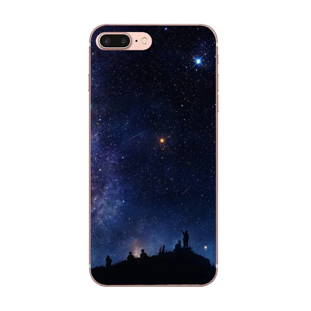 Soft Case Accessories For Apple iPhone 4 4S 5 5C 5S SE 6 6S 7 8 Plus X XS Max XR Cartoon Starry Sky | Мобильные телефоны и