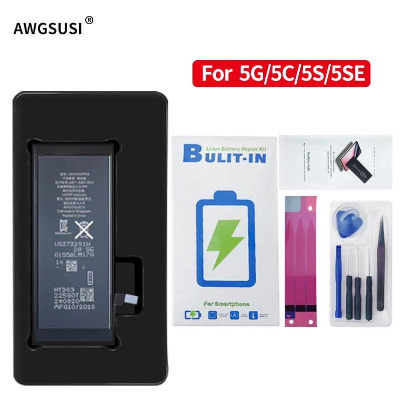 1440/1510/1560/1600/1800 mAH полимерный литий ионный аккумулятор для Iphone 5 5C 5S 5SE высокая