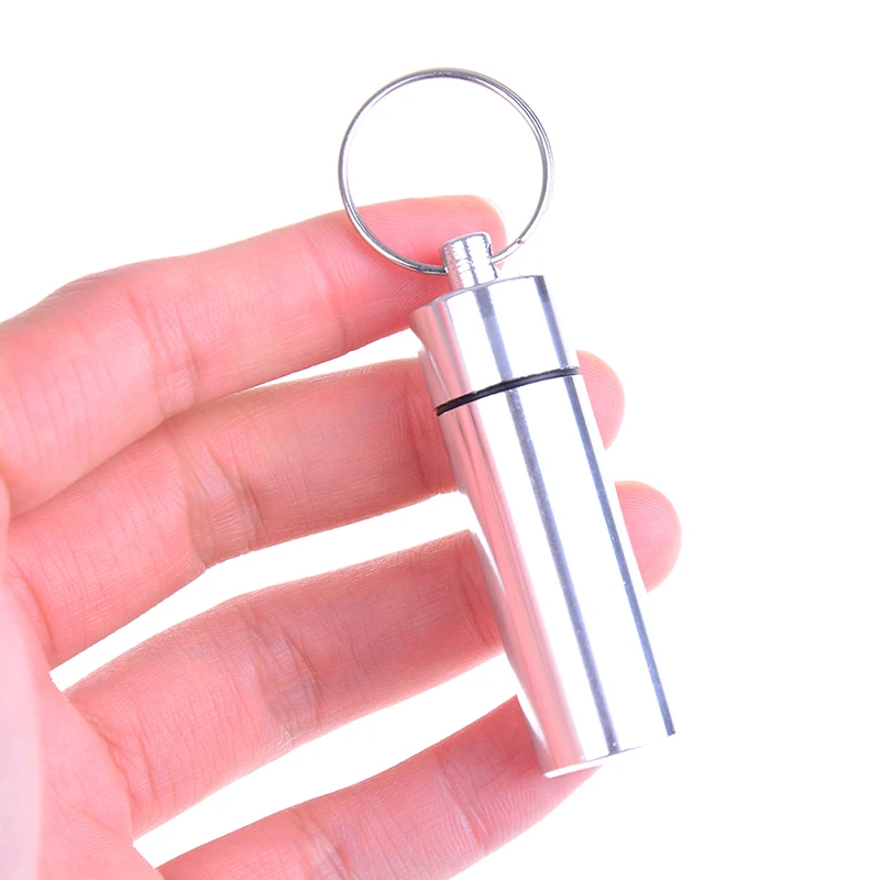 2 шт. портативный мини контейнер для таблеток футляр хранения бутылок Брелок