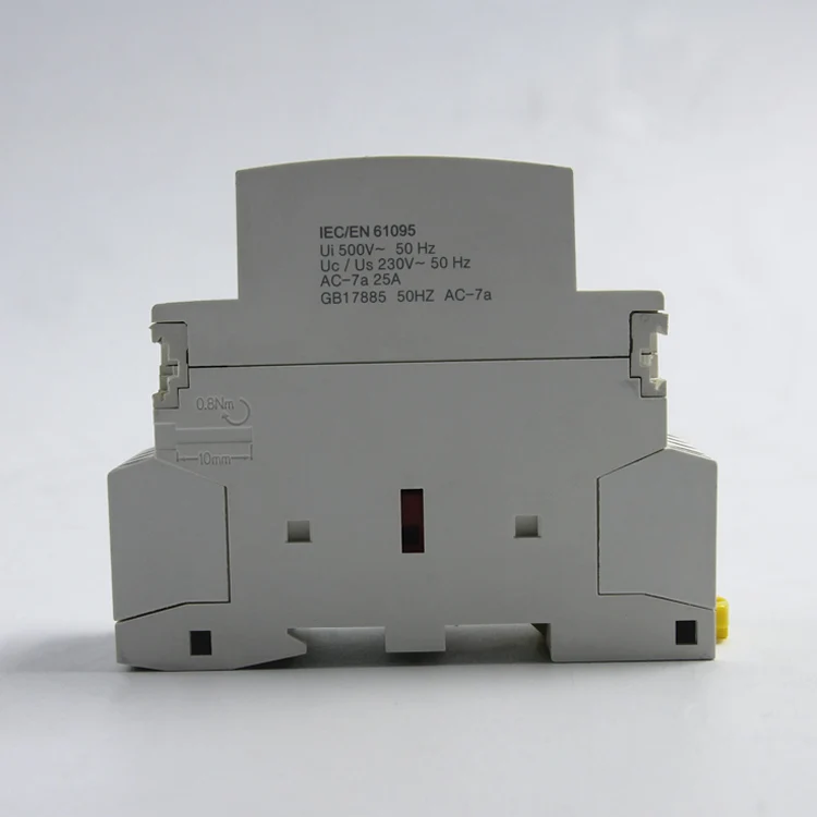 Модульный контактор переменного тока 2P 40A 220V/230V 400V ~ 50/60HZ Din рейка для дома и отеля