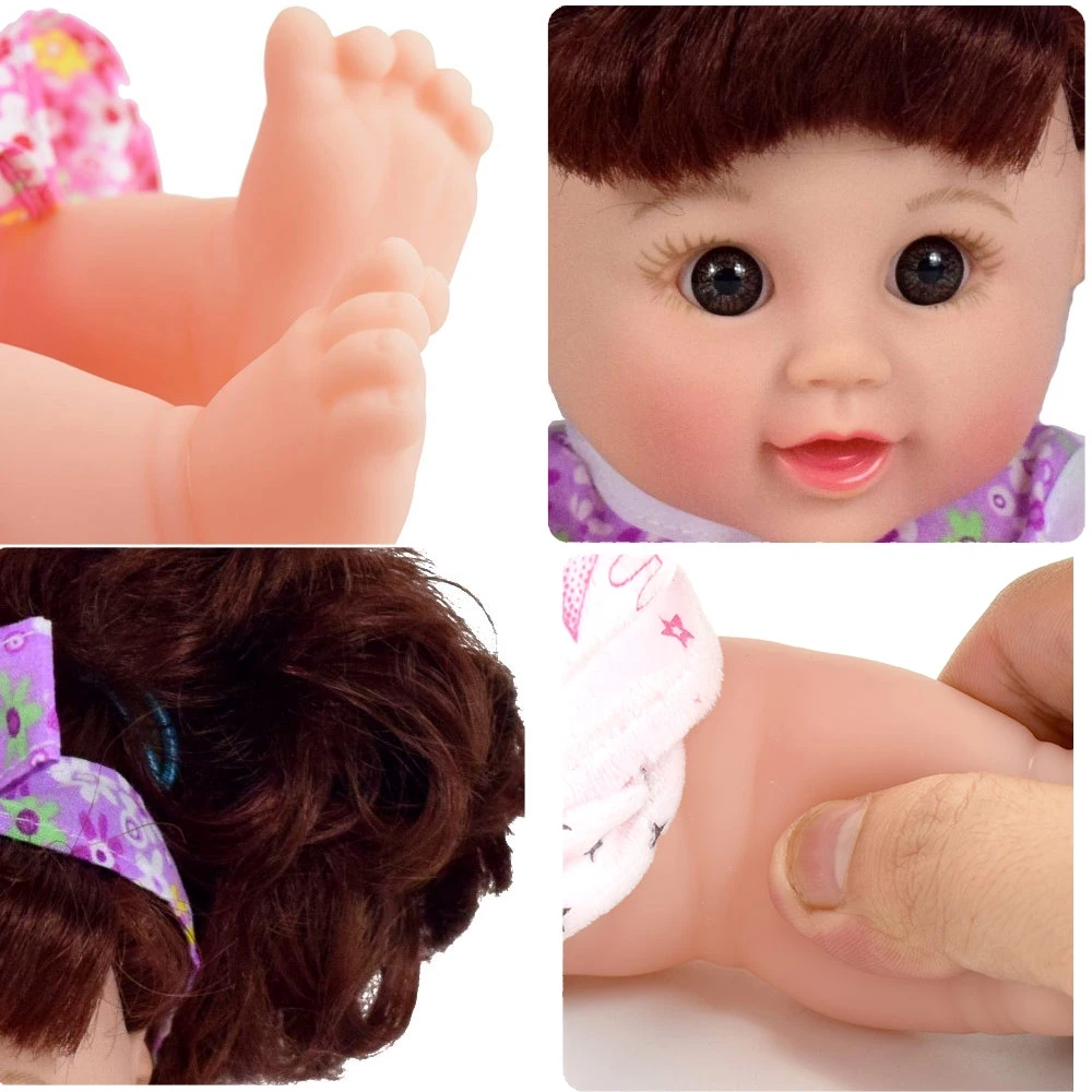 Кукла reborn boneca новая в цветочек для девочек силиконовая новорожденных | Игрушки и