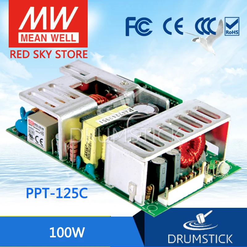 Гармоничное бренд MEAN WELL представляет PPT 125C meanwell 125 100 Вт тройной Выход с PFC