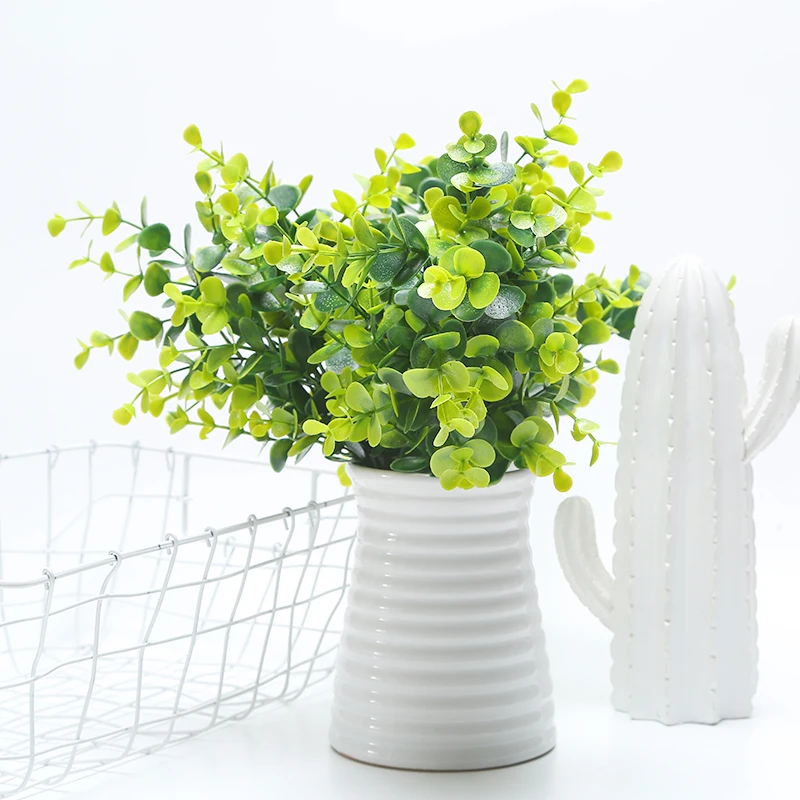 

Green Artificial Plants Fern floral Persian artificial potted Grass Plastic Leaves Grass artificial Grass in Pot Home Decoration