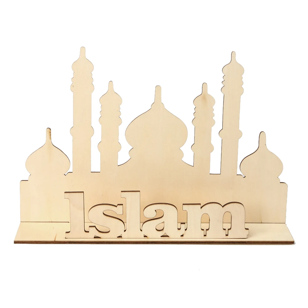 F Вечерние украшения исламский мусульманский EID MUBARAK Декор Eid украшение Мубарак Висячие Подвески Рамадан деревянный декор кулон для дома - Цвет: F