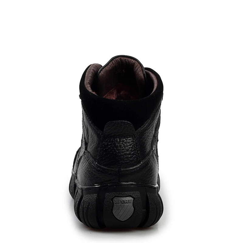 

VANCAT Super Warm Winter Men Boots Genuine Leather Boots Men Winter Shoes Men Military Fur Boots For Men Shoes Zapatos Hombre