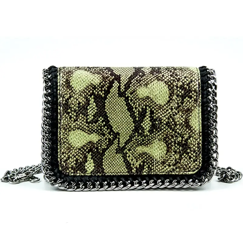 Сумка из змеиной кожи для женщин вместительные сумки-почтальонки натуральной