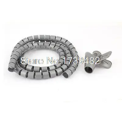 

1 м 3,3 фута 15 мм Dia спиральная оберточная лента, органайзер для кабеля, оберточная лента с зажимом для проводов